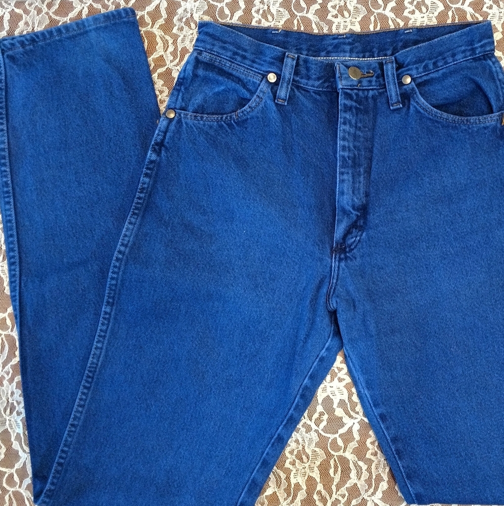 Vintage Wrangler True Blue Wash Mom Jeans Hi Rise